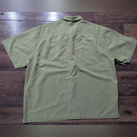 Royal Robbins Button Up Rayon Blend Shirt Mens XXL Relaxed Fit Sage Green Plaid - Picture 10 of 14